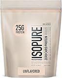 Isopure Unflavored Protein, Whey Isolate, with Vitamin C & Zinc for Immune Support, 25g Protein, Zero Carb & Keto Friendly, 1 Pound (Packaging May Vary) Unflavored Whey 1 Pound (Pack of 1)