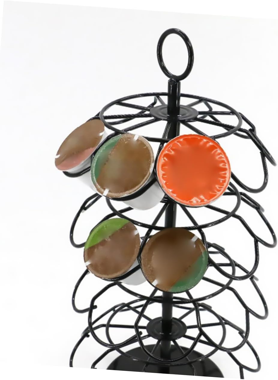 Rotation Storage Rack for Coffee Capsules Layers Capsule Organizer for Kitchen Home