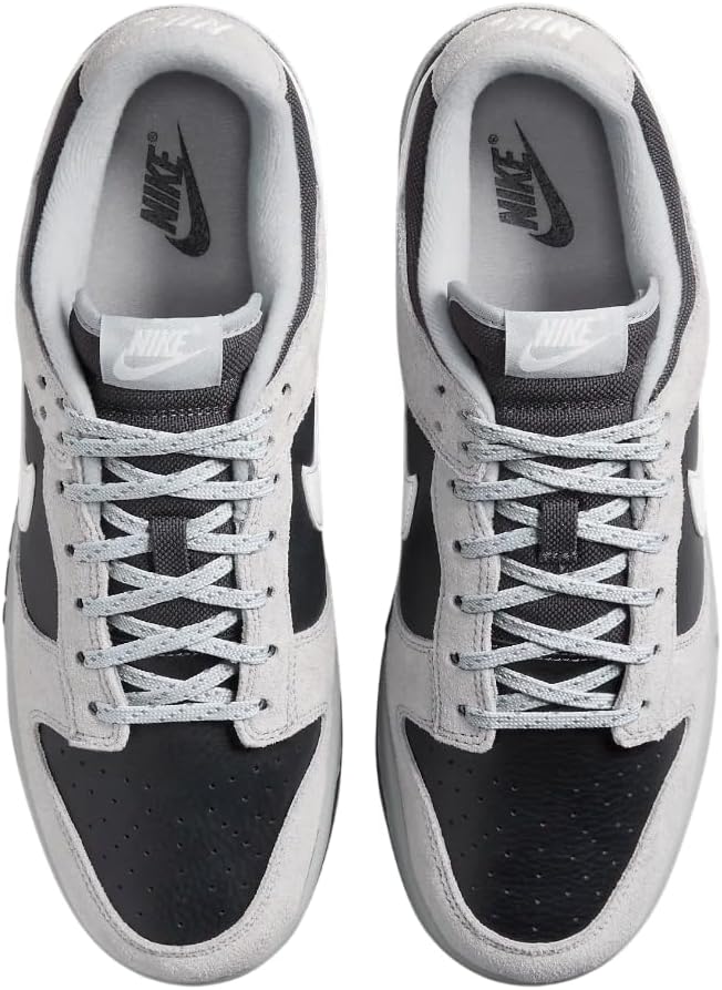 Nike Men's Dunk Low Retro Basketball Shoes, Lt Smoke Grey Summit White Anthracite, 9 US - Image 3