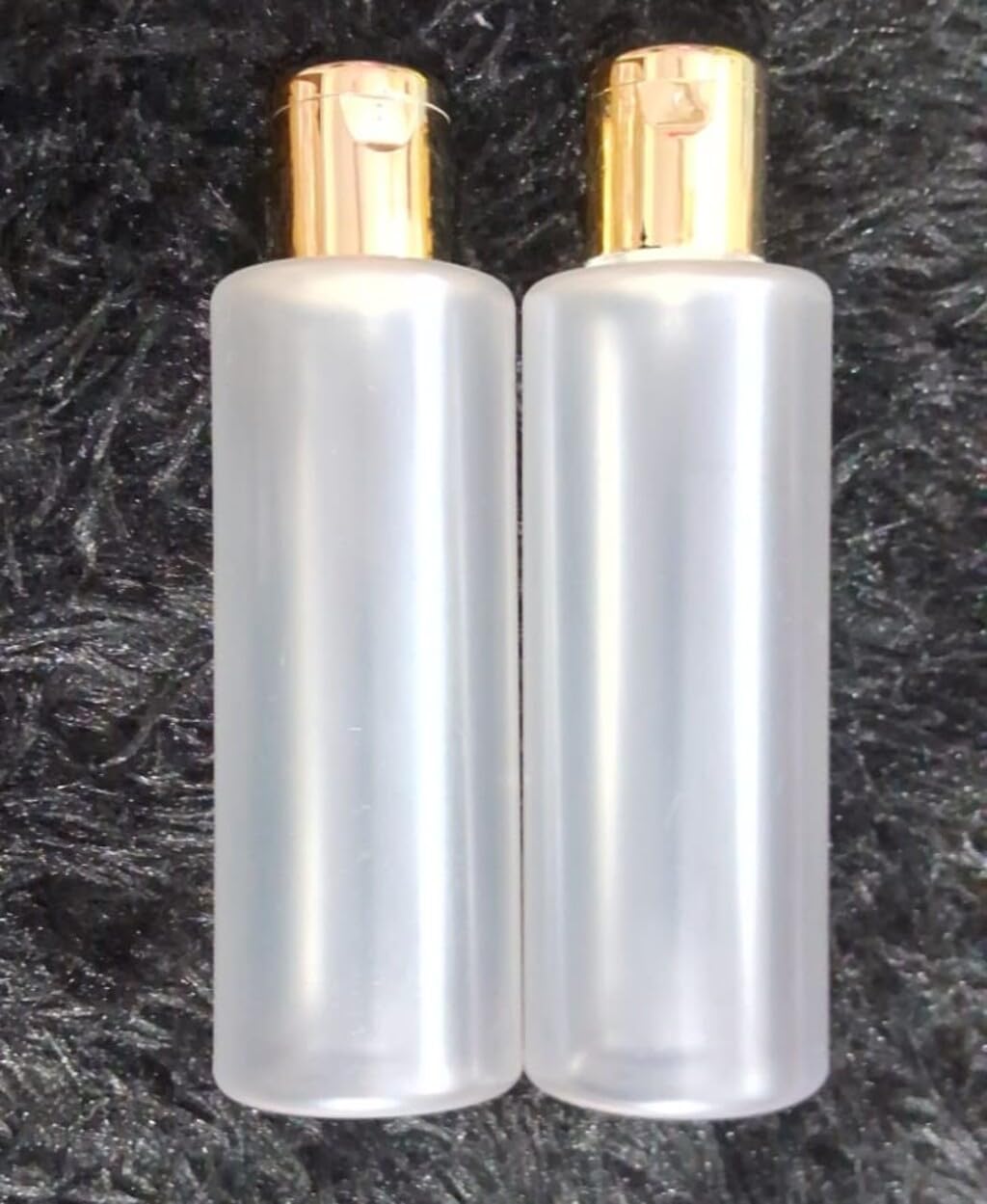 Luxury Frosted Cosmetic Cosmetic Bottle/Skincare Container 100 ml (Pack of 2) | Crystal-Matte Finish with Gold Flip Cap | Refillable Packaging Ideal for Skincare Brands & DIY Formulators-image-20