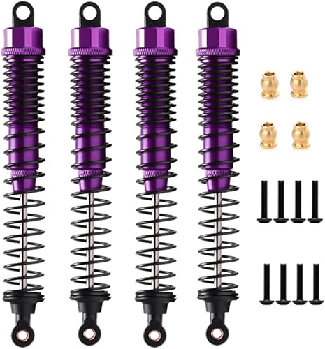 Miniatura 7 de Amortiguador de aleación de 5.118 in de aceite ajustable para coche RC 110, camión sobre orugas HPI HSP Losi Axial Tamiya Redcat pieza de