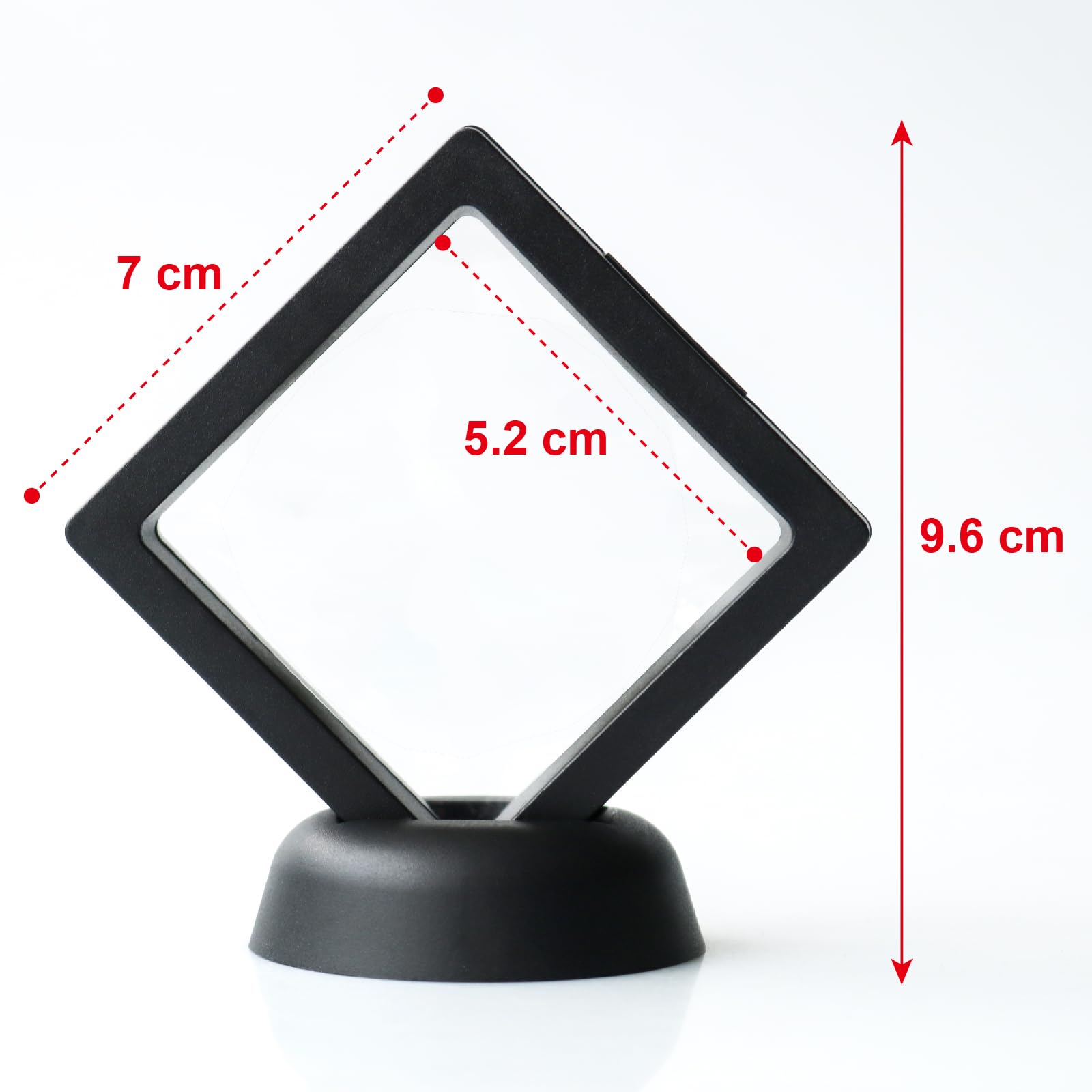 2 Boîtes De Support De Cadre Flottant 3D Noir Pour Pièces De
