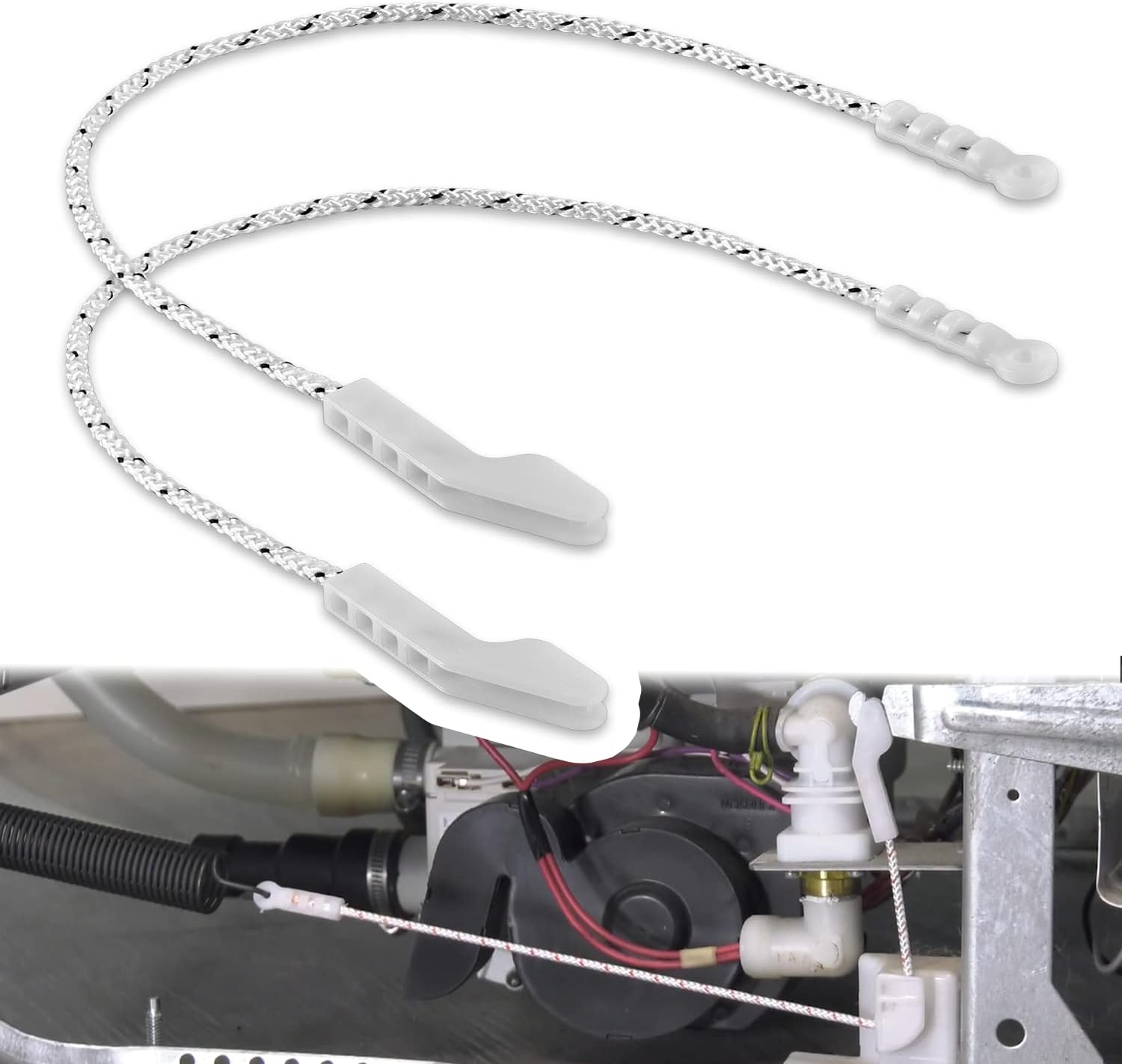 AP3958767 2PCS Dish Washer Door Cable Friction Pulley Door