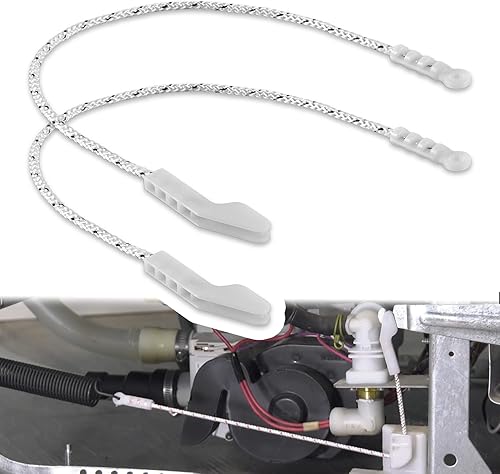 AP3958767 2PCS Cable de puerta para lavadora de platos, polea de fricción, bisagra de puerta, reemplazo para Electrolux Frigidaire Crosley Kenmore