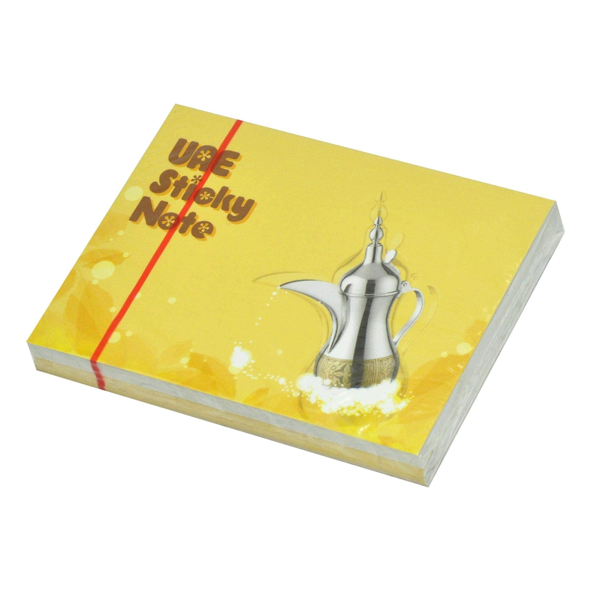 FIS FSPO4350D3 Arabic Coffee Set Design Sticky Note Pad 2-Pieces, 3-inch x 4-inch Size