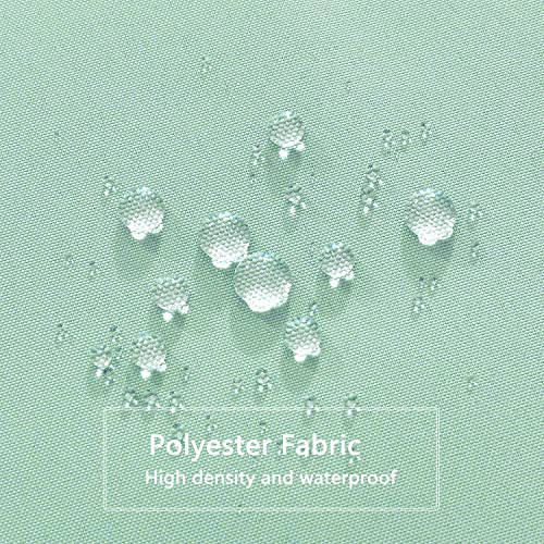 Image of LLSCL Apple Green Fabric Shower Curtain Liner with Magnets, Waterproof Hotel Quality, 72 x 72 Machine Washable