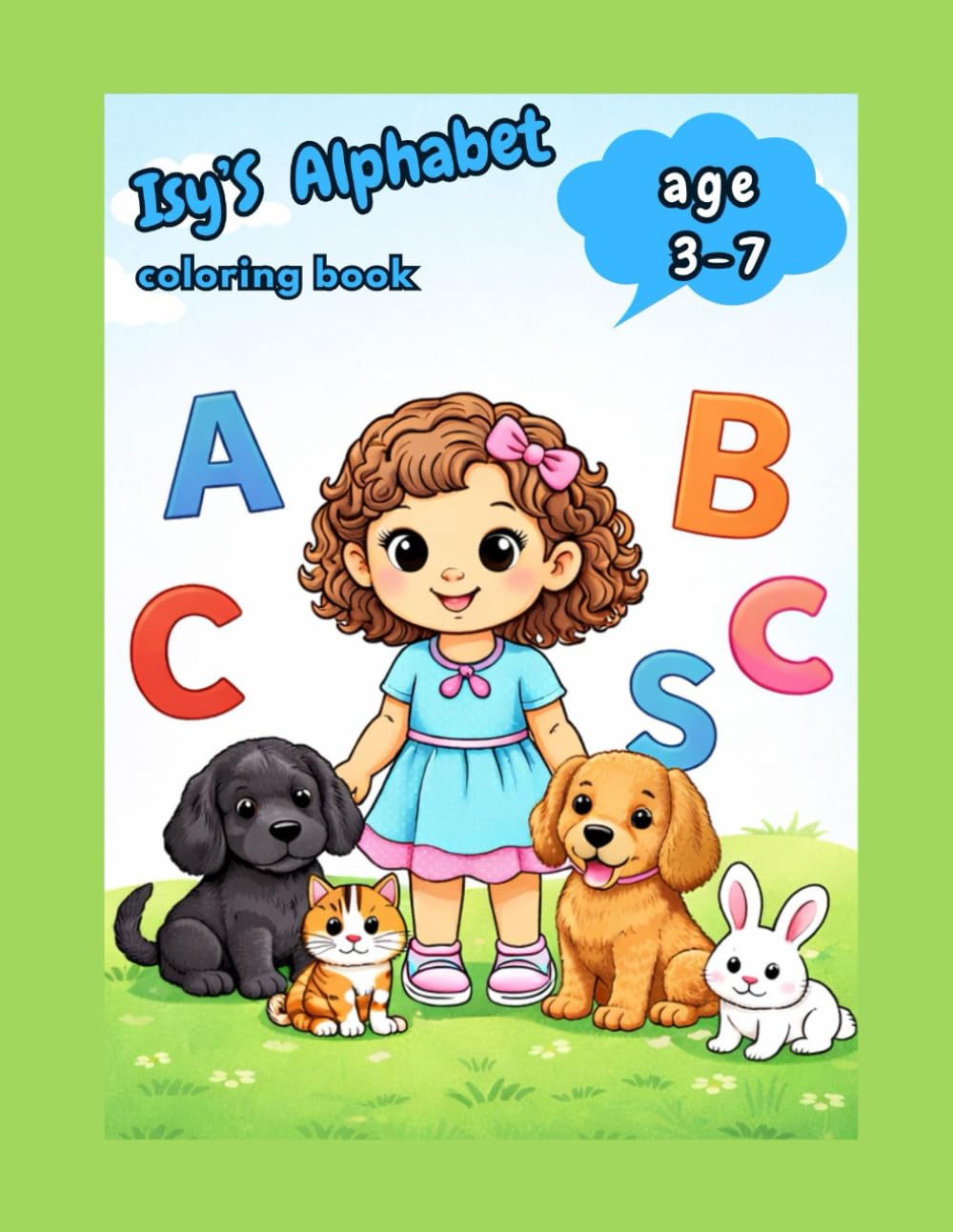 Isy's Alphabet Book: A Cute A-ZAnimal Coloring Adventure for Kids