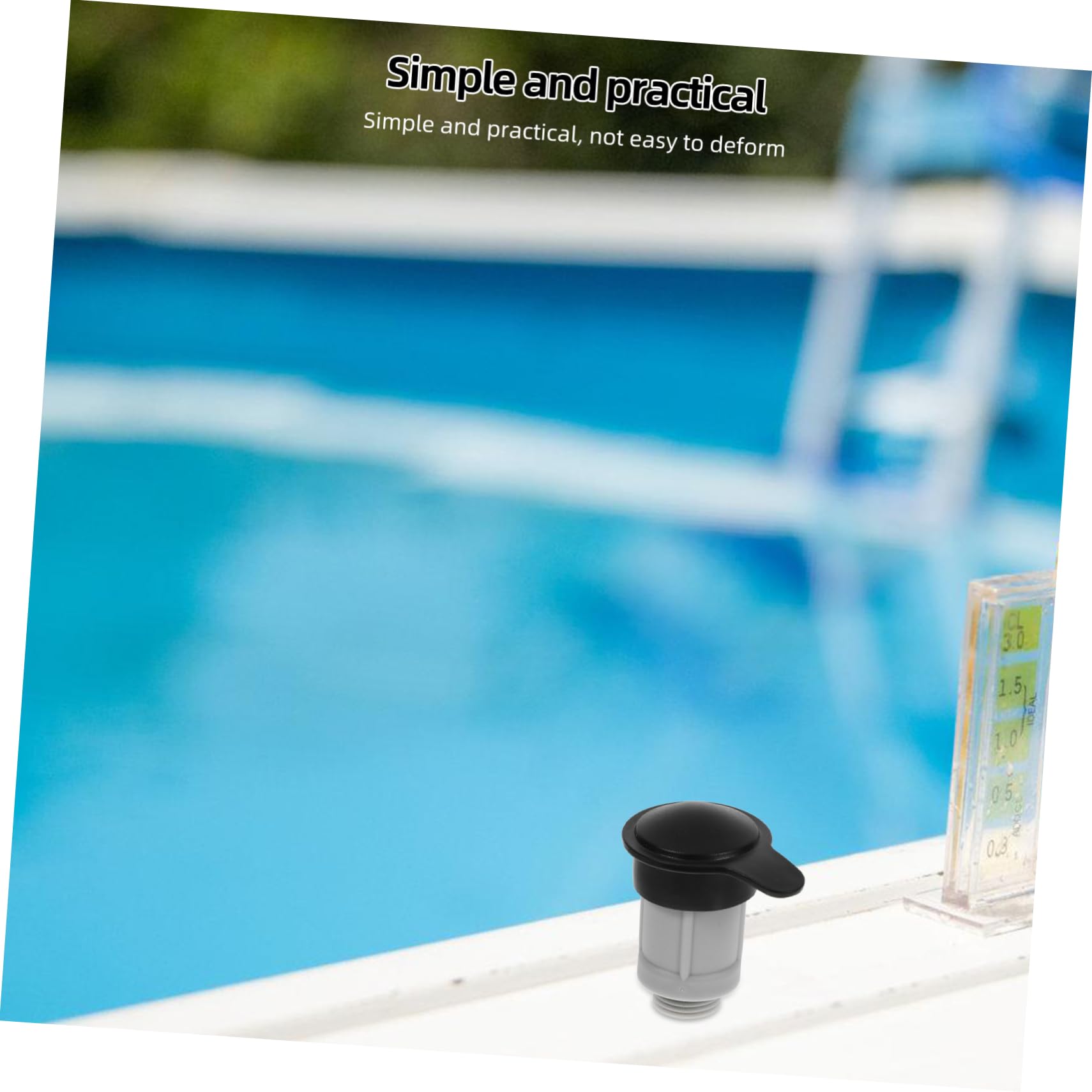 POPETPOP 5 Stück Luftablassventil klein Schwimmbad im Freien freigeben Teile Ventilwechsel Ventiladapter Pool-Ersatz oberirdischer Pool Luftventilanschluss Plastik