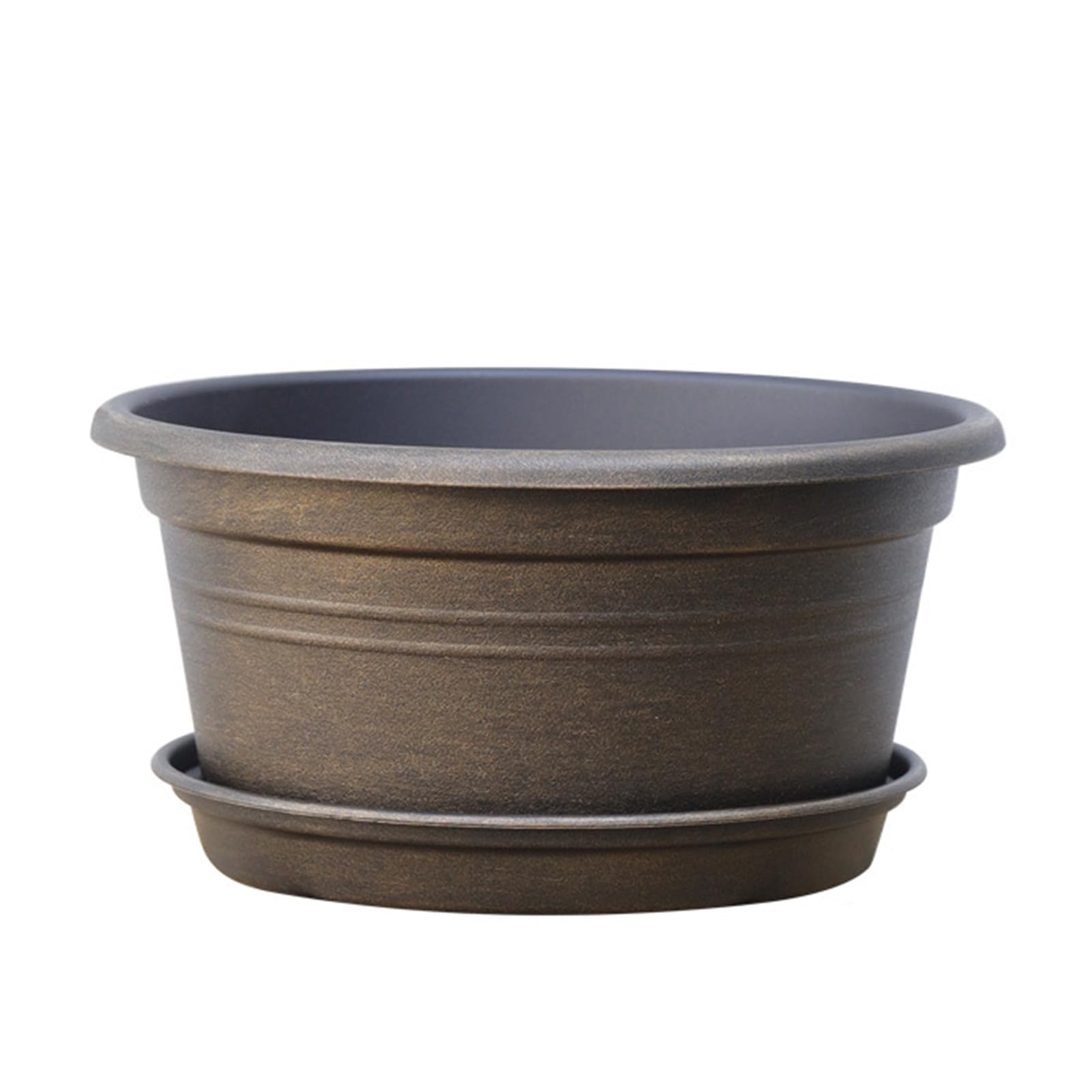 Retro Lotus Planter Large Diameter Shallow Flowerpot Plastic Hydroponic Planter for Growing Lotus Plants Balcony Garden