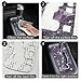 Zufoty Bling Gear Shift Box Frame Cover Trim Sticker, Gear Shift Panel Trim Sticker, Bling Car Interior Accessories for Women Men, Compatible with Wrangler 2012-2018 (Purple)