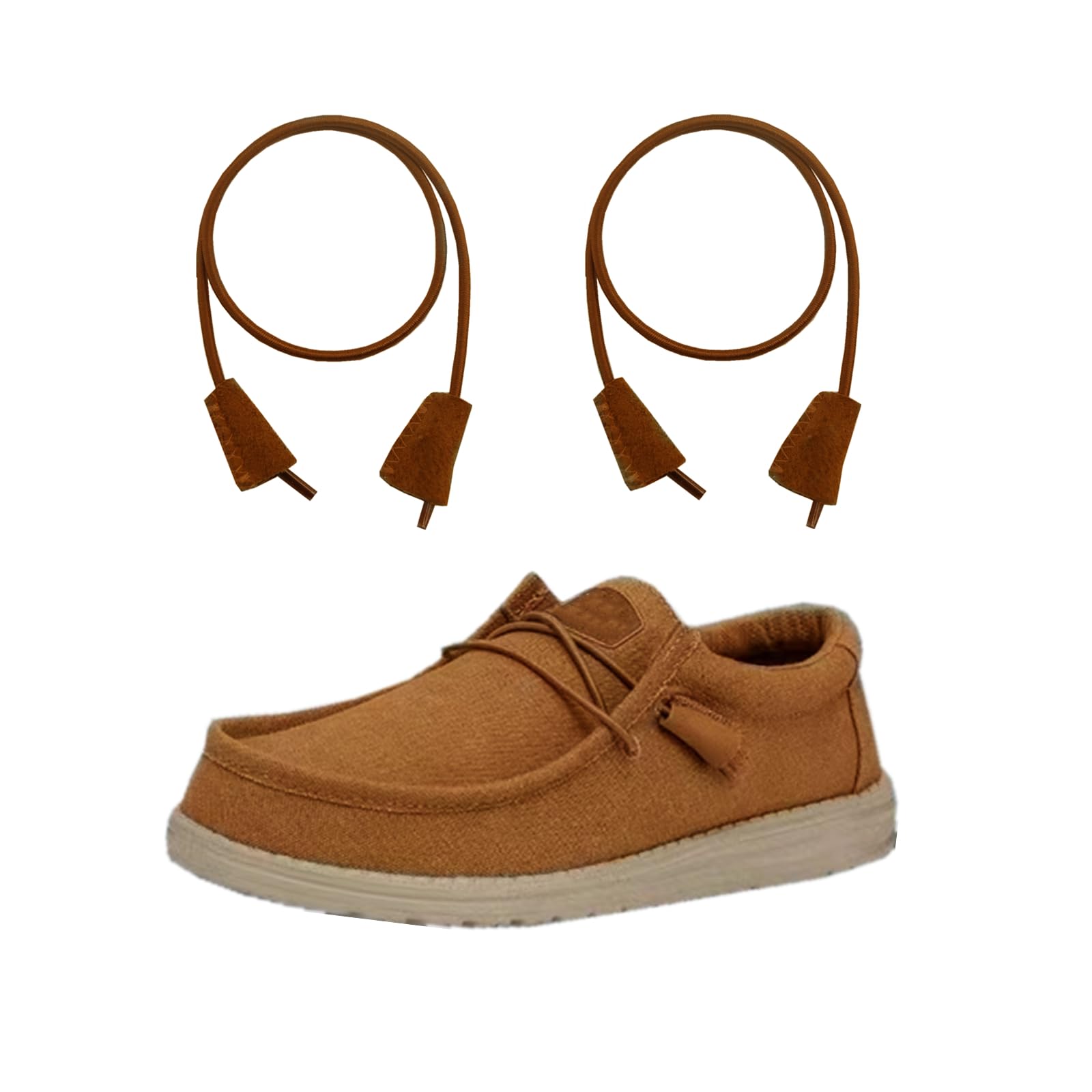 Decker Elastic Shoelaces Strings No tie shoelace Replacement Laces for Hey Dude Shoes