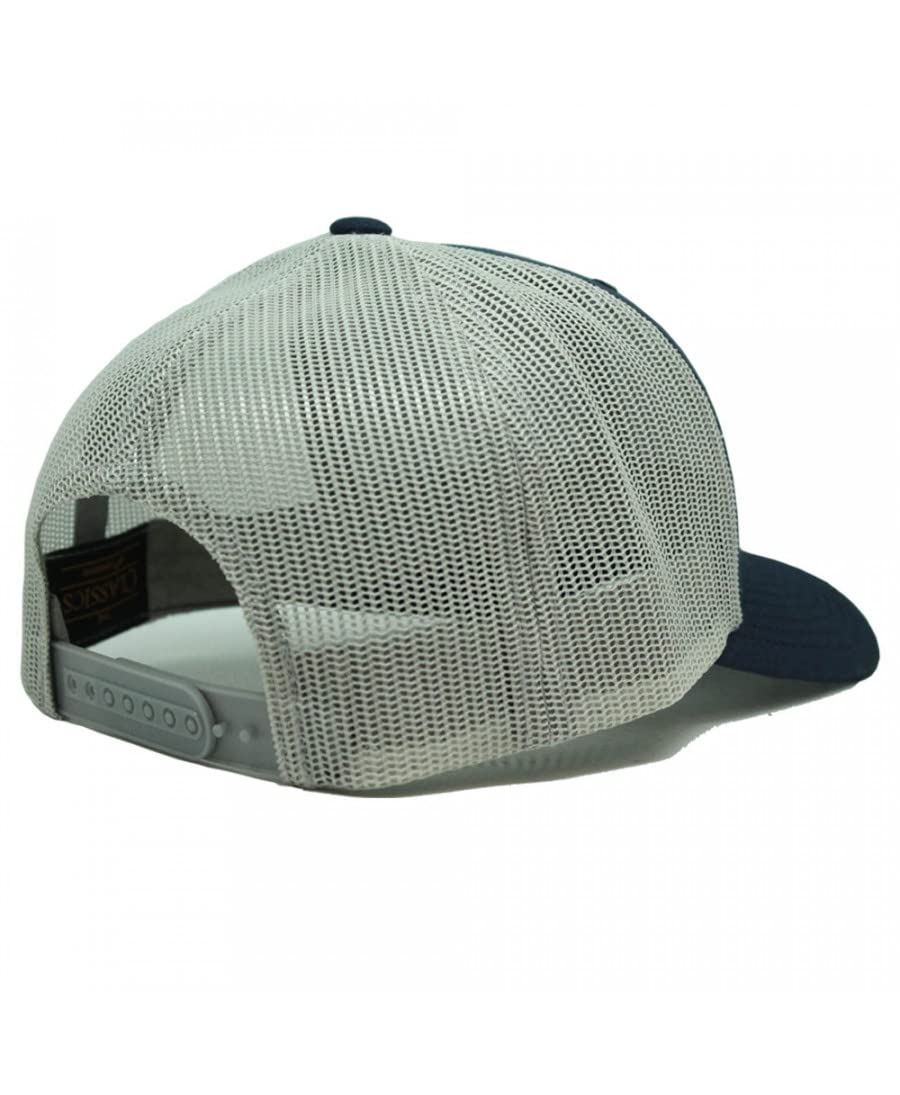 asquette Trucker pour Homme - Visière Semi courbée - Taille Unique - 5 Panneaux - Ajustable par réglette Plastique rétro Snapback - Surfer sur Le Pays Basque