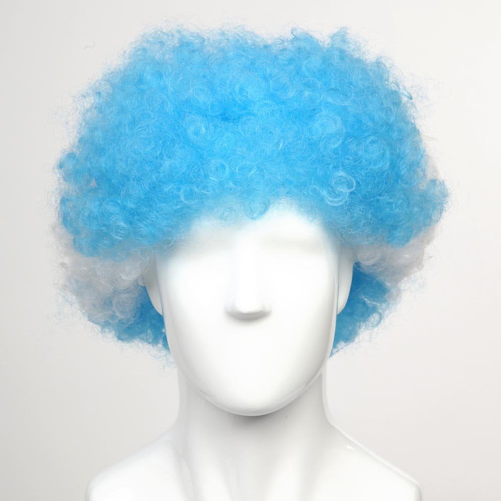 Argentina Messi Augro Afro Wig Fun for Brasil Soccer Football World Cup FlagWigs