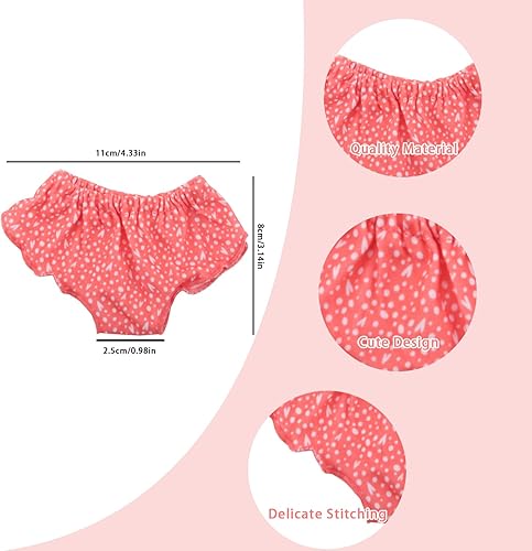 Miniatura 2 de 8 piezas de accesorios para muñecas americanas, leggings de rayas, pantalones de yoga, calzones y calzones para muñecas de 18 pulgadas