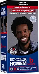 Biocolor Homem Tonalizante De Cabelo Masculino Bozzano Preto