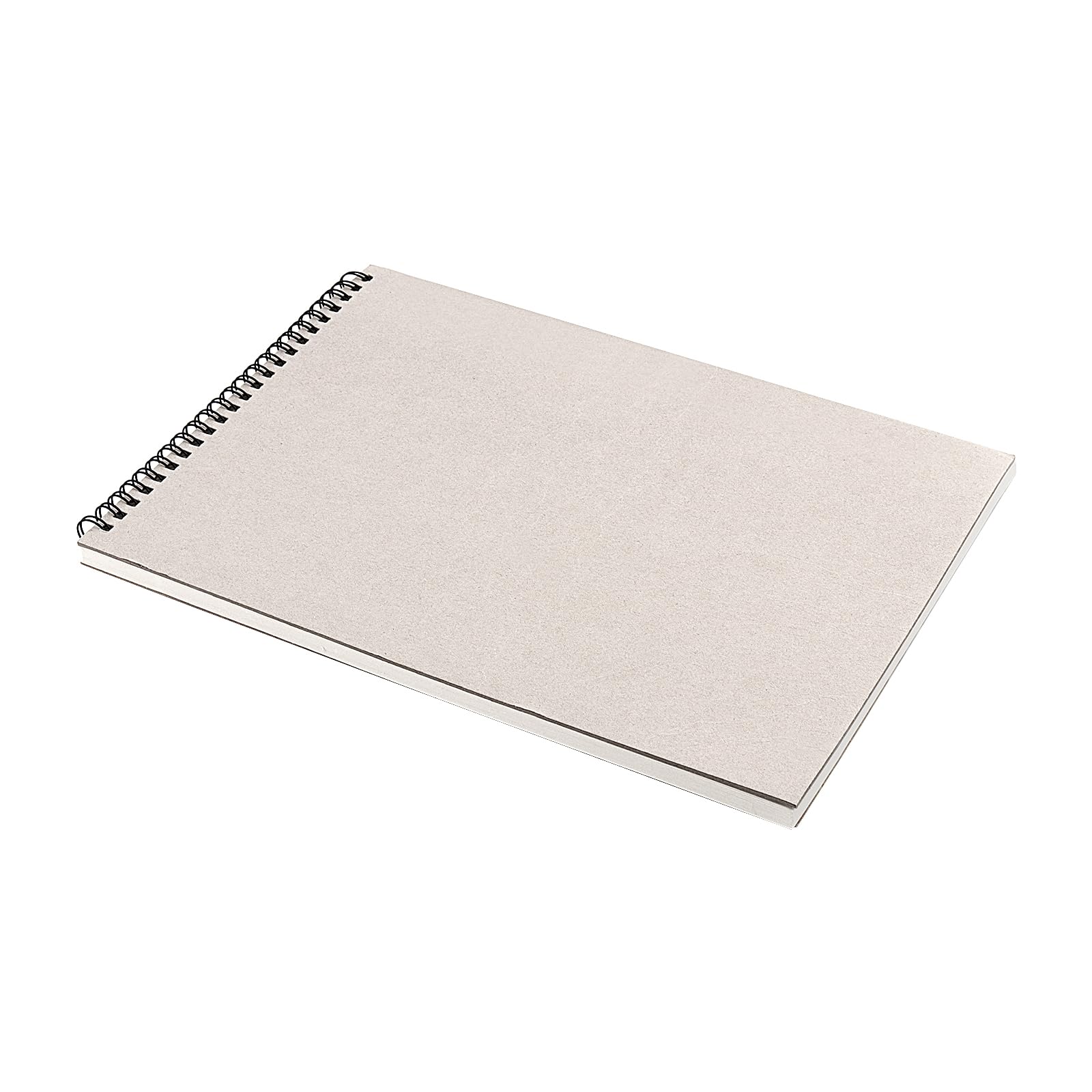 HOZEON Confezione da 12 quaderni a spirale A4, blocco da disegno rilegato a spirale, rilegatura a spirale superiore, copertina in carta kraft bianca, blocco per schizzi, disegni, scarabocchi, 30