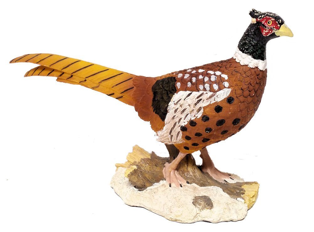 Pheasant Decor Statue Figurine, 9" x 5.25"