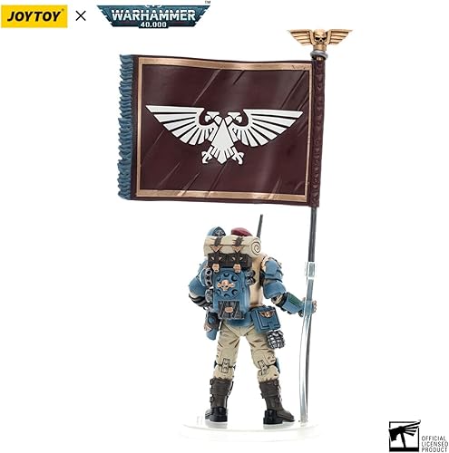 Miniatura 3 de JOYTOY 1/18 Figuras de acción Warhammer 40K Mecha Joy Figura de juguete Modelo Juguetes Astra MilitarumTempestus Scions Squad 55th Kappic Eagles