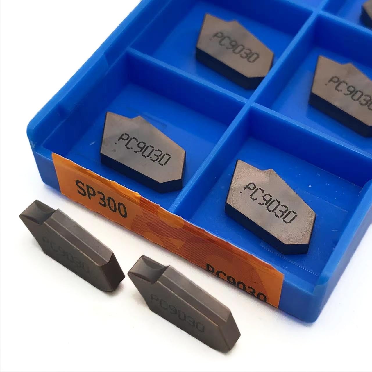 Plaquettes de rainurage SP200 SP300 SP400 PC9030 NC3020 NC3030 Plaquettes de rainurage en carbure SP 300 Outils de tour Plaquette de tournage(SP300 PC9030)