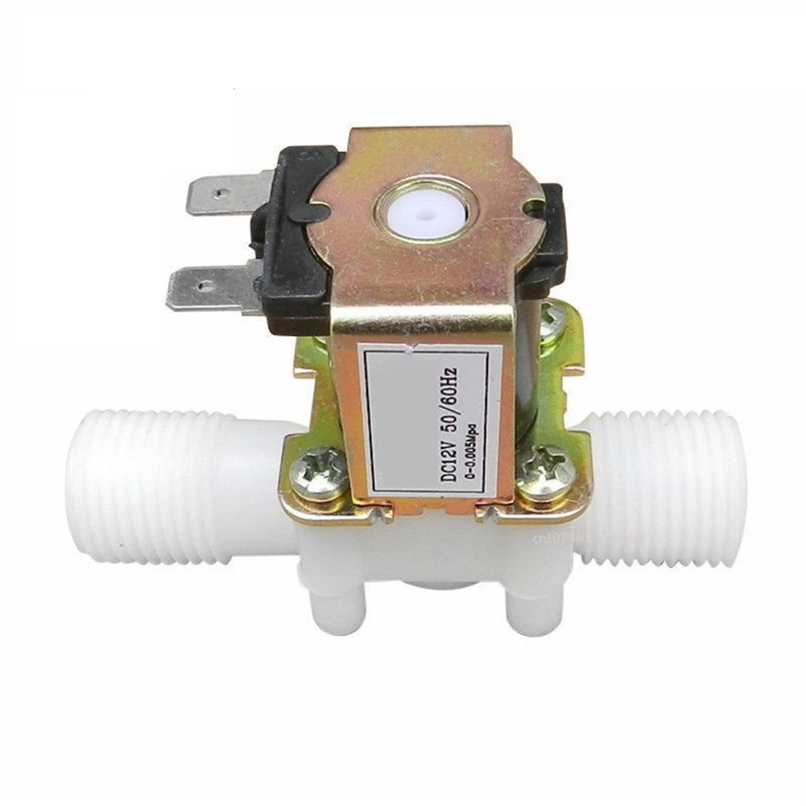 HDPHCRIUN Valve AC 220V DC12V 24V 1/2" 3/4" Plastic Electric Normally Closed Solenoid Magnetic Water Air Pressure Controller Switch(220v,0.75 Inch)