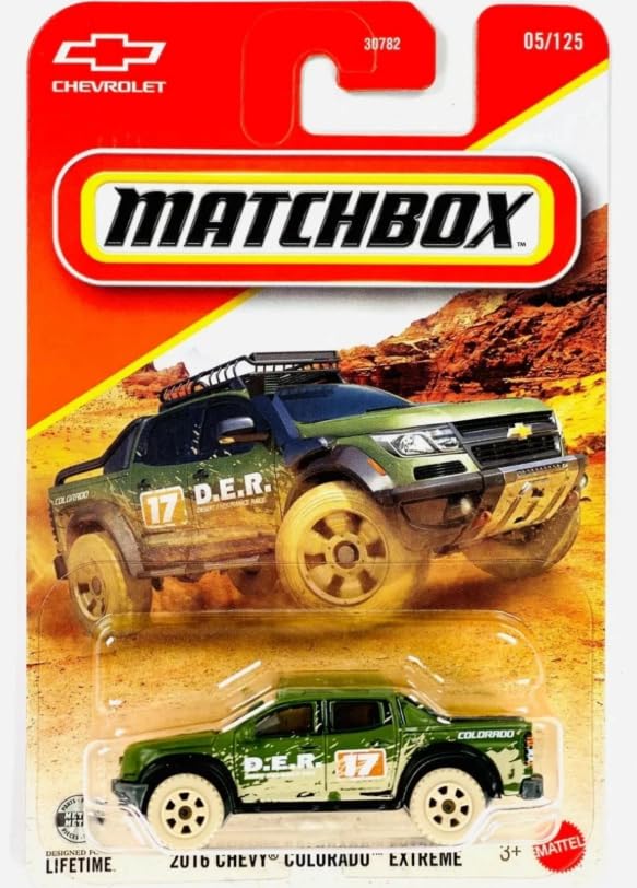 Matchbox 2016 Chevy Colorado Extreme, escala 1:64 miniatura 1