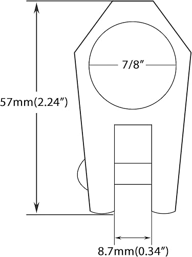 Miniatura 6 de Boat Bimini - Juego de accesorios de montaje superior de 3 arcos de 7/8 pulgadas, juego de nailon negro, diapositiva de mandíbula marina, bisagra de
