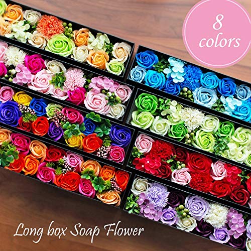 Amazon｜ソープフラワー ロングボックス シャボンフラワー ギフト 記念