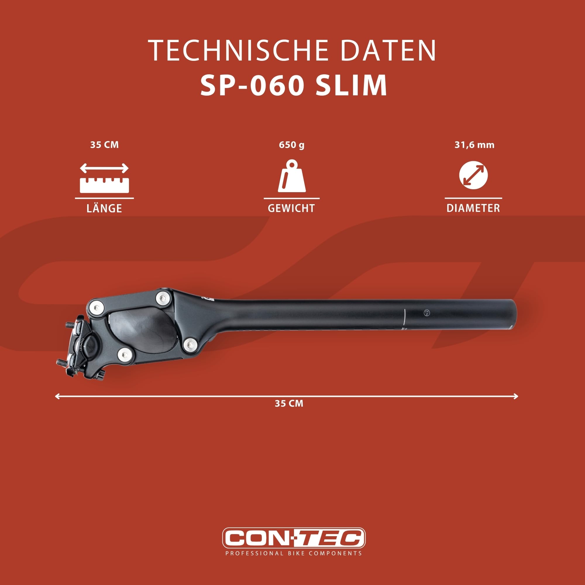 Contec parallèle de selle à ressort 31,6 mm SW