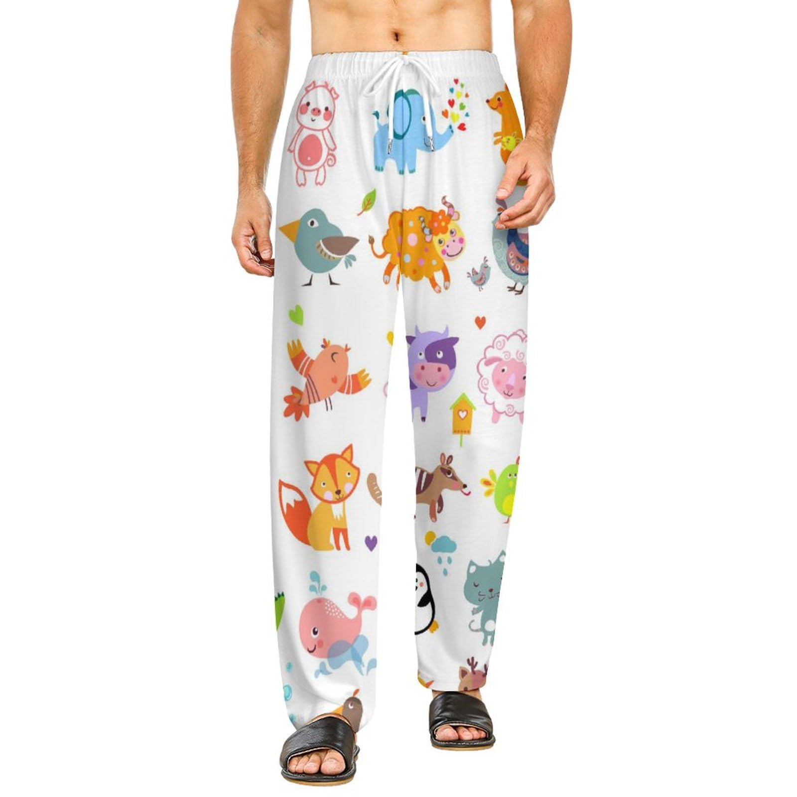 Women's Pajamas Pants Animals And Birds Lounge Pants Sleepwear Pajama Bottoms For Men