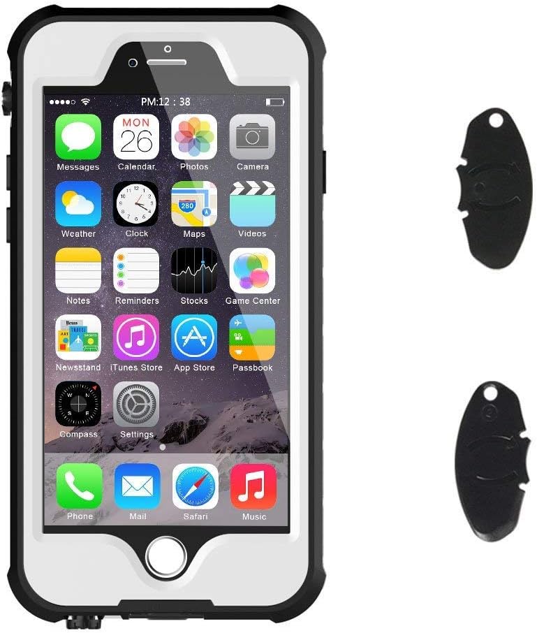 ImpactStrong iPhone 6 Waterproof Case [Fingerprint ID Compatible] Slim Full Body Protection for Apple iPhone 6 / 6s (4.7") - White