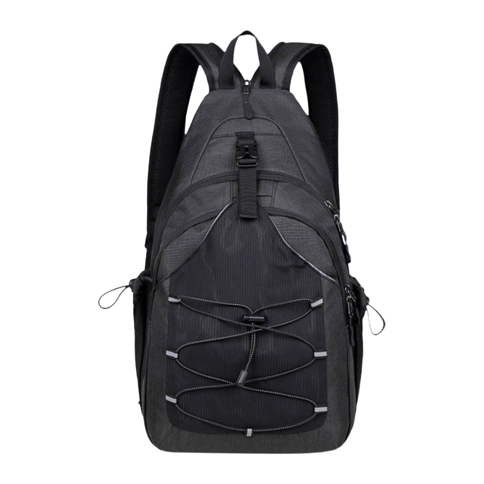 CALANDIS® Men Backpack Chest Bag Stylish Sports Shoulder Bag for Hiking Travel Cycling Black | Backpacks, Bags & Briefcases | Mens Accessories-image-40