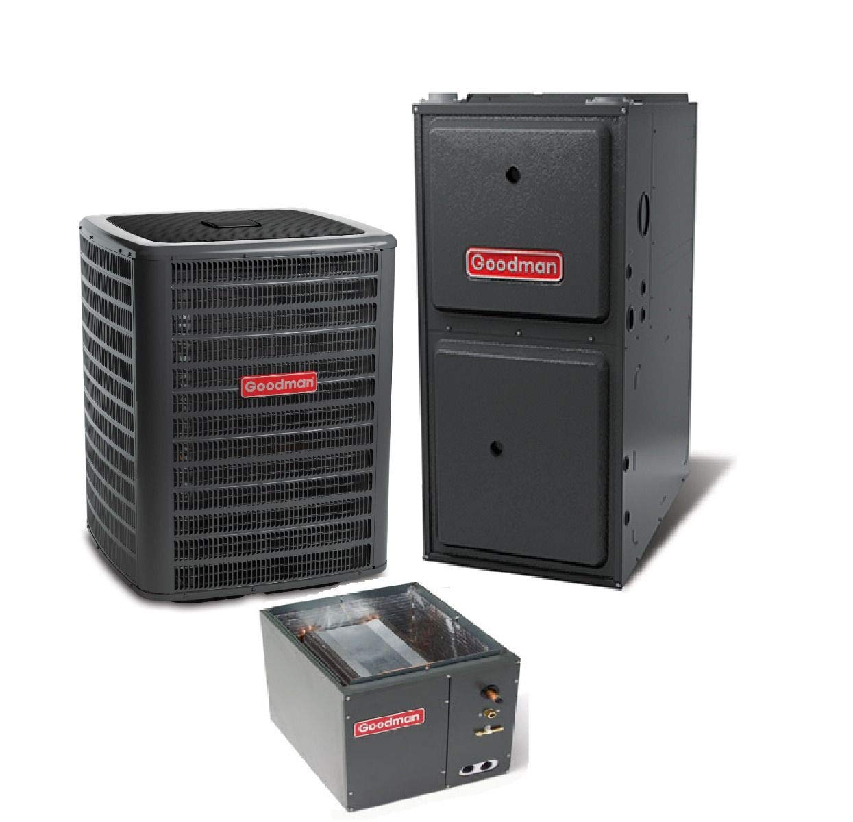 Goodman 5 Ton 15 Seer 100,000 Btu 97% Afue Dual Fuel System GSZ160601 - CAPF4961C6 - GMVM971005CN - TX5N4