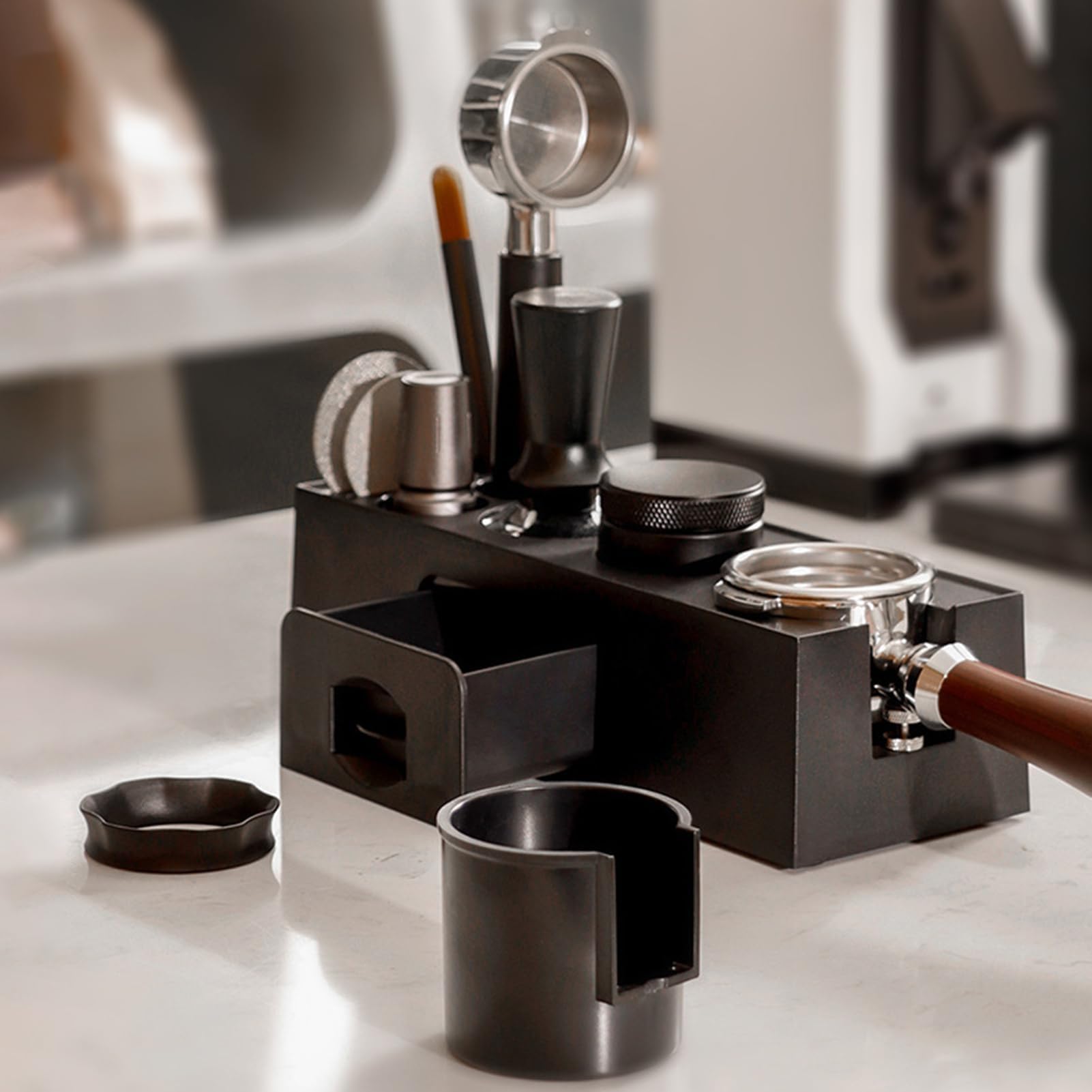 Włoski 58 mm uchwyt na tamper do espresso ABS stojak na tamper do kawy domowa kawiarnia espresso ar nizer tial barista akcesoria dla miłośników kawy