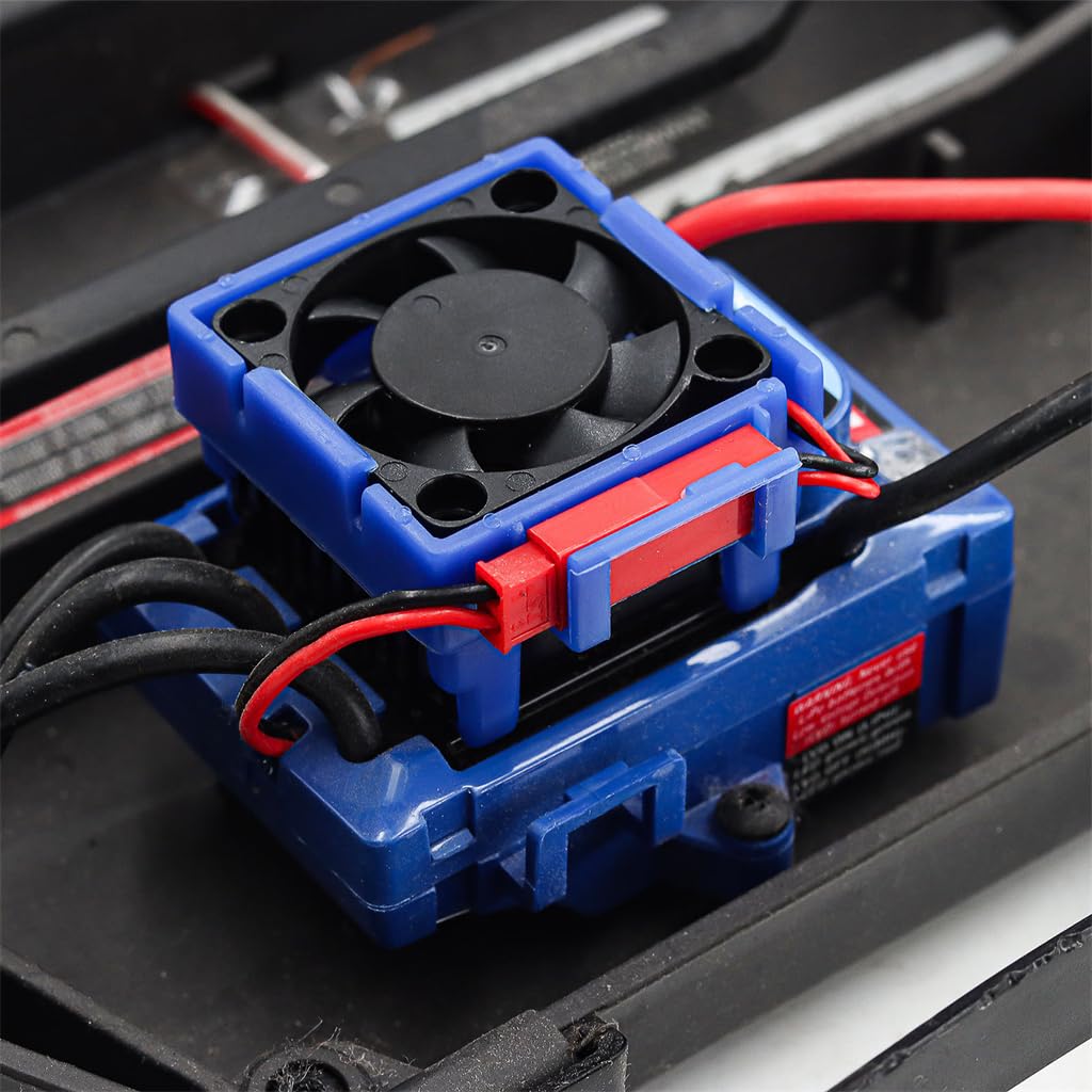 Plastikowy wentylator chłodzący RC ESC #3340 RC części zamienne do samochodu TRAXXAS VXL-3S Slash/Rally/Bandit/Stampede RC Car (niebieski)