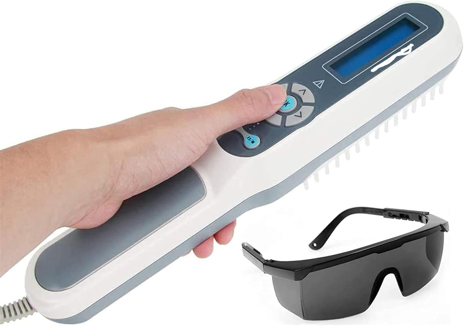 Lampada per fototerapia UVB per trattamento vitiligine 311 nm con timer e occhiali, dispositivo per fototerapia domestica per eczema e malattie della pelle