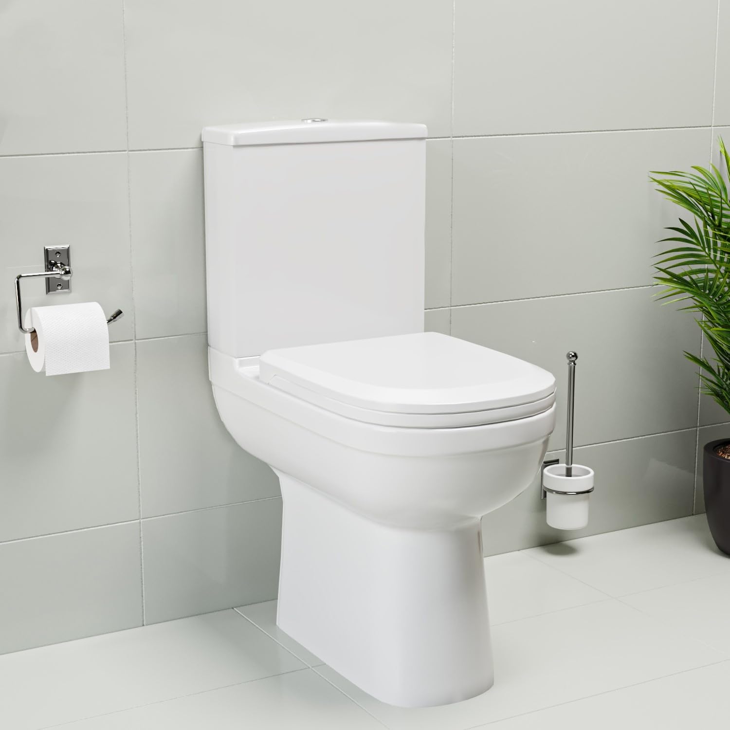Addison Close Coupled Comfort Height Toilet with Soft Close Seat