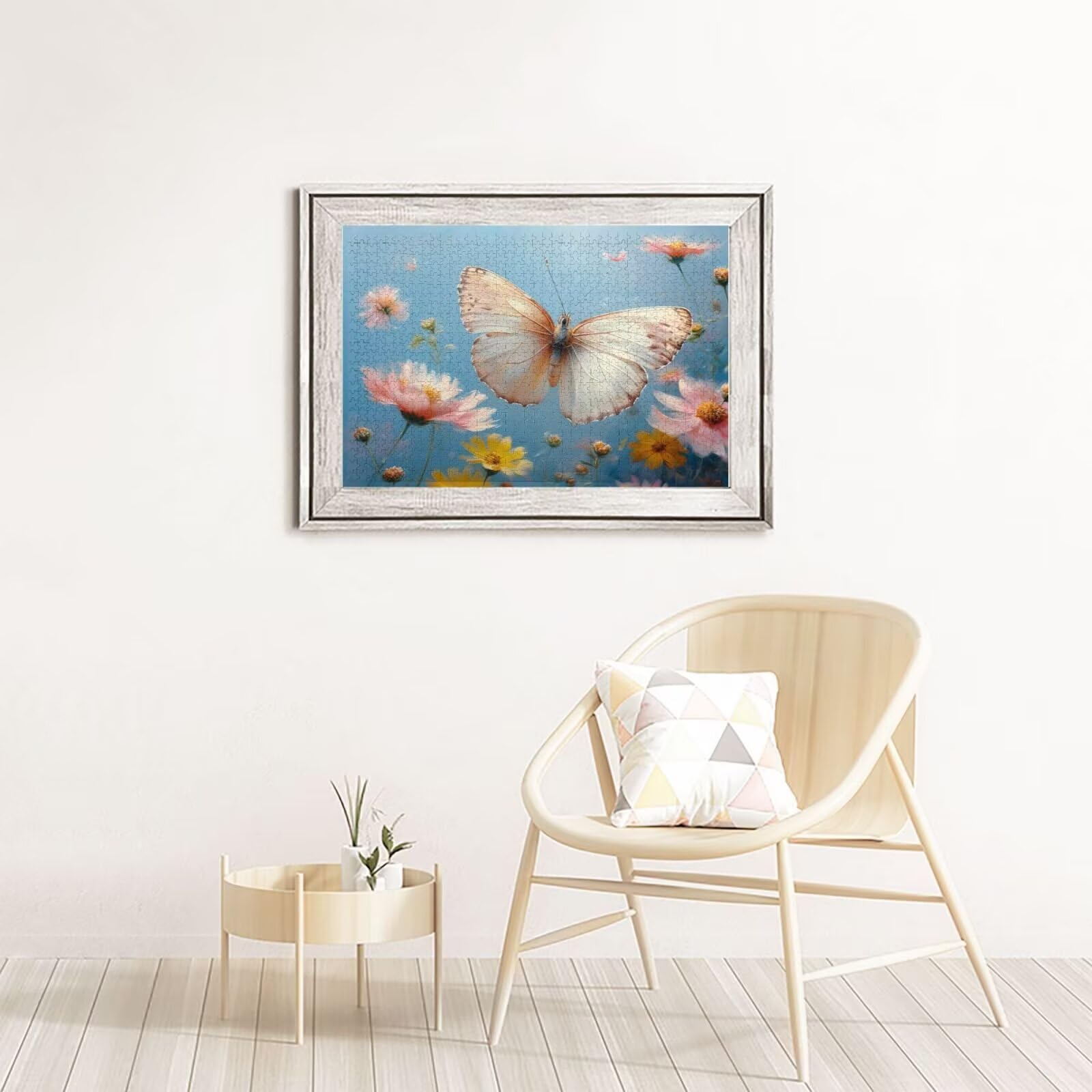 Kwiat Puzzle 4000 Sztuk Motyl Puzzle Dorośli Początkujący z pudełkiem upominkowym, DIY Interaktywne puzzle Rodzinna wymagająca gra, Relief Stres Relief Home Wall Room Decor Art Prezent dla mężczyzn 87
