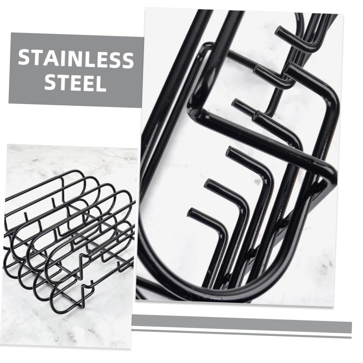 POPETPOP per Costine Inossidabile per Barbecue Rack da Compatto e Pratico per e Accessorio per all