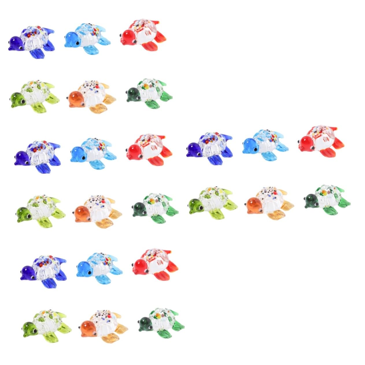 MAGICLULU PCS Ornamento Fish Tank Decor Vitroleros para Mini Figura Mini All'Aperto Statua Figura Modelli Alta Borosilicato di Mare