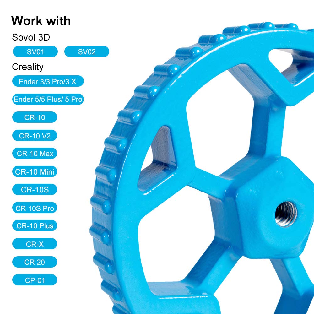 Sovol 3D Upgraded 4pcs Blue Aluminum Hand Twist Leveling Nut & 8pcs Heatbed Silicone Leveling Column Mounts for SV01, SV02, Ender 3/3 Pro, Ender 5/5 Plus/Pro, CR-10, CR10S/10S Pro, CR 20 3D Printer : Industrial & Scientific