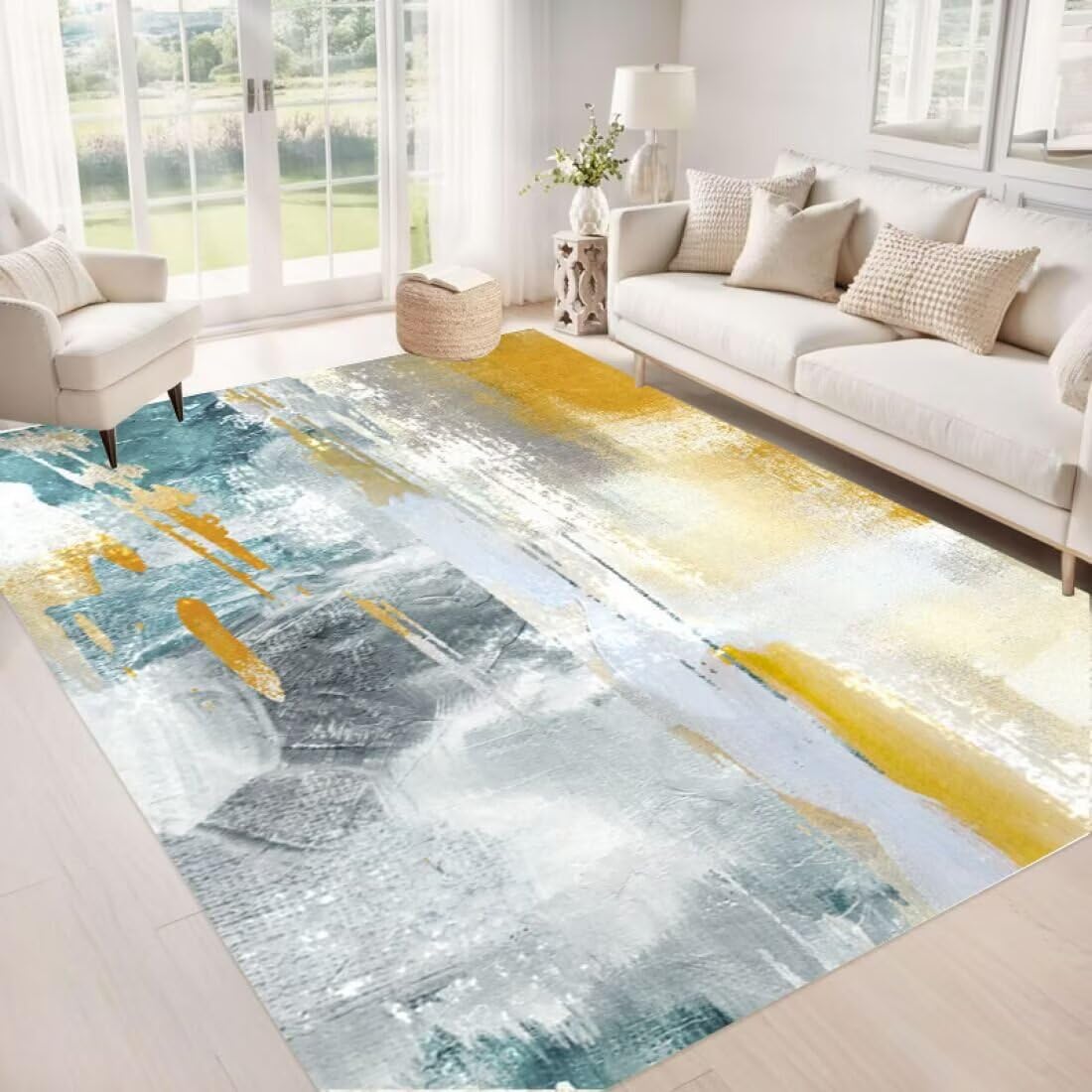 Plaid pour chien protection lit et décoration chambre adulte bleu jaune