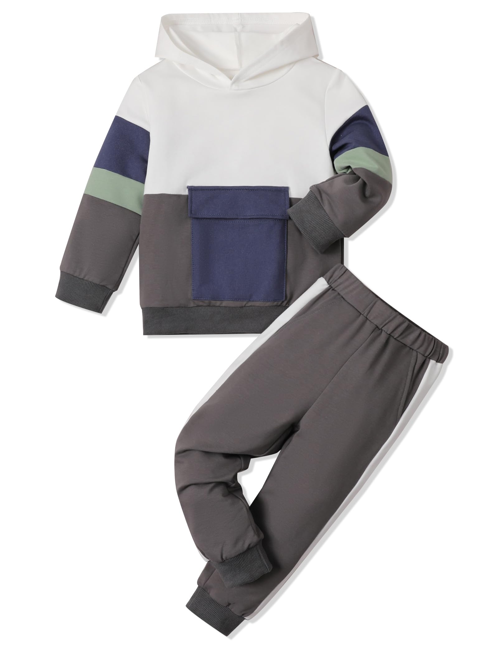 mkodopy Toddler Boy Clothes Hoodie Sweatsuits Tops and Pants Boys Fall Winter Outfits Toddler Boy Clothing Set