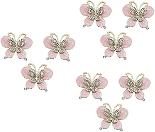 SEWACC 9 Peças Adesivos Rosa Joias De Strass Capas De Telefone Rosa Adesivos Feitos À Mão Adesivos De Joias Capa De Telefone Enfeite Capa De Telefone Adesivo Decoração De Strass Para