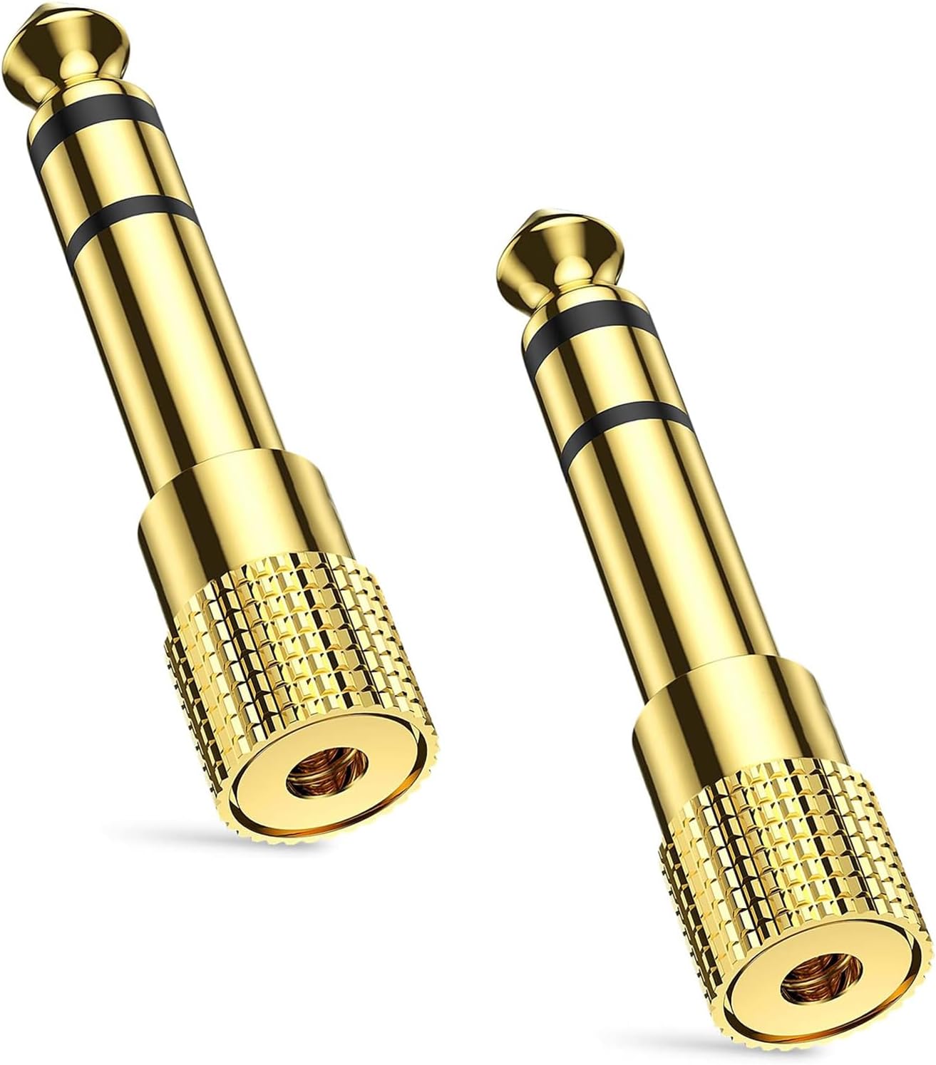 2pcs Headphone Jack Adapter,3.5mm to 6.35mm Audio Jac HeadphoneAdapter,HeadphoneJack Adapter,Aux Jack Converter,Headphone Audio JackPlug Adaptor Converter forDigital Piano,Electric Keyboard,Speaker