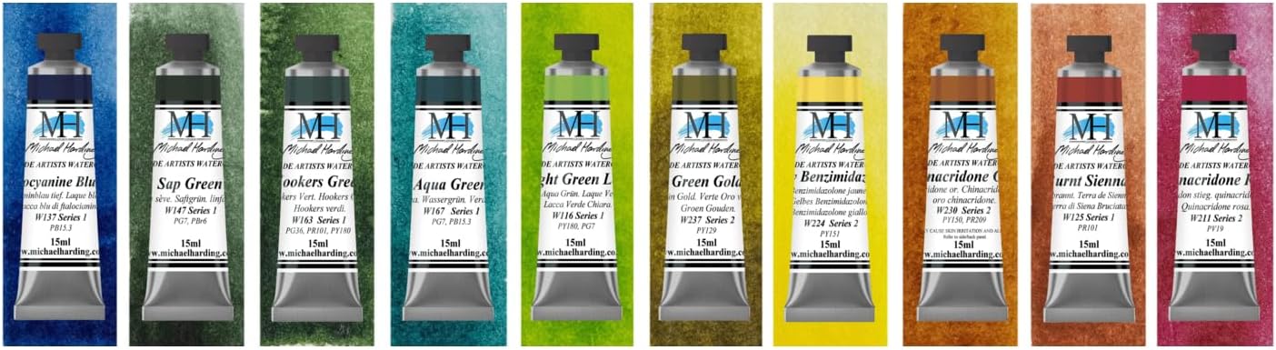 Michael Harding Watercolor Sets (Botanical Set of 10)