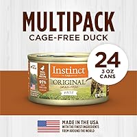 Vista 6 de Instinct Original Paté - Alimento húmedo para gatos, receta sin granos, pato real, 3 onzas (paquete de 24)