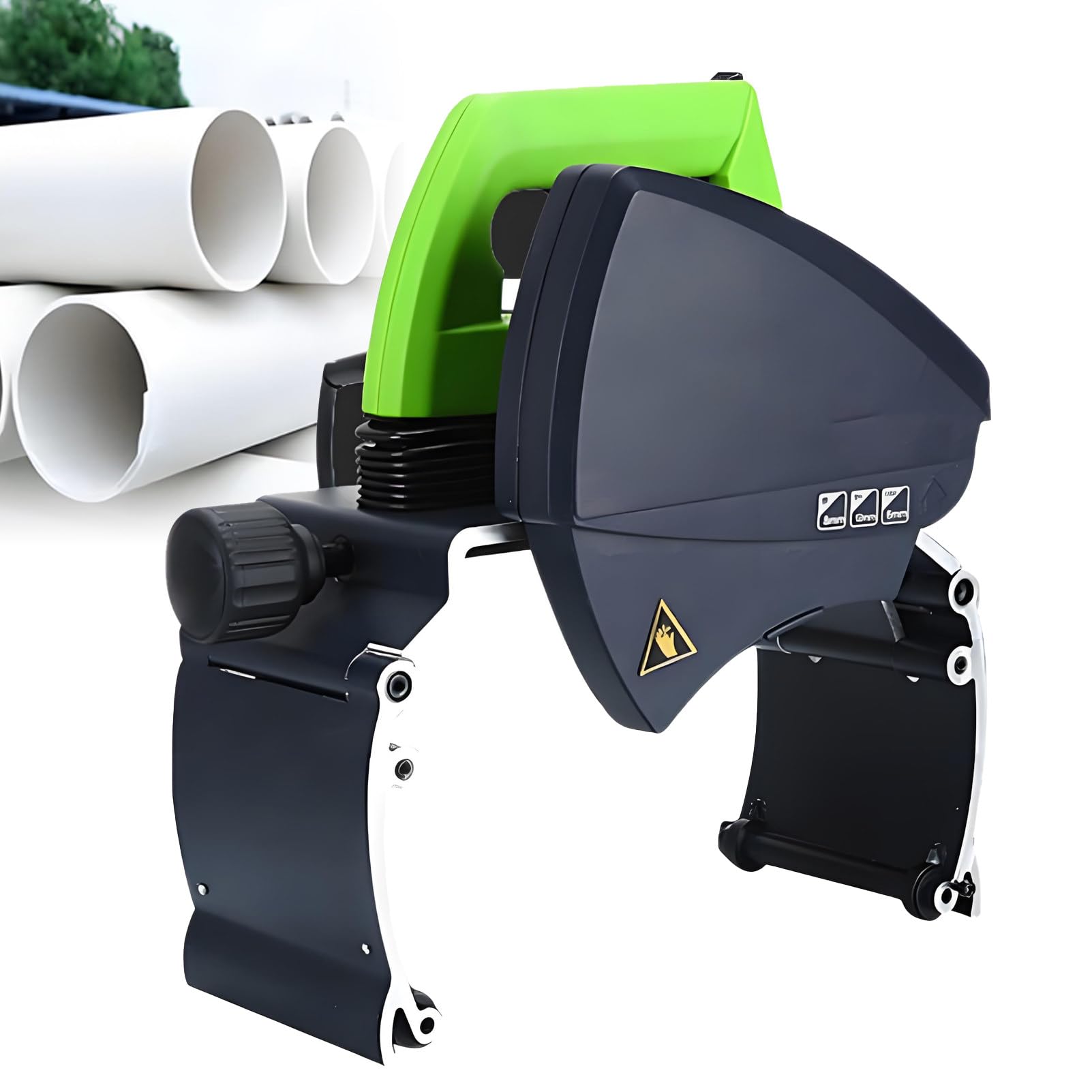 Tagliatubi elettrico automatico, 1000 W/1750 W, macchina manuale di livello professionale, per tubi in acciaio inossidabile, ferro, rame, PVC (ZD220)