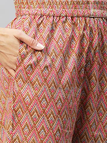 Image of ANNI DESIGNER Women Cotton Blend Kurta With Pant Pack Of 2