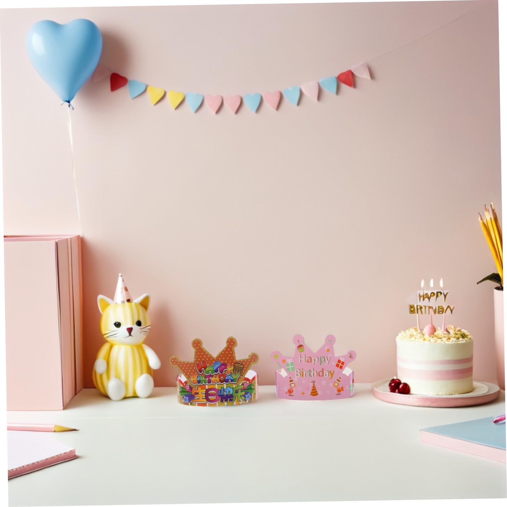 100 Stück Teiliges Kindergeburtstag Papierkronen Partyhüte für Mädchen Jungen Mitgebsel Geburtstagsdeko Leicht Anzuziehen für Kinderpartys und Festlichkeiten