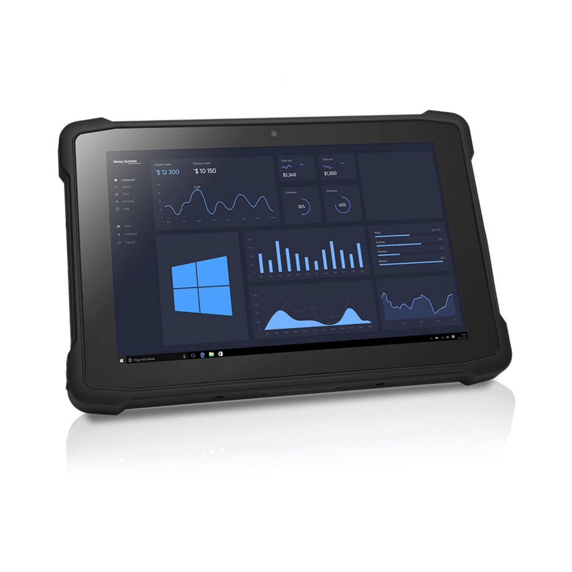 SIMPLETEK - Notebook Tablet Rugged 10.1" Touchscreen | x5-Z8350, 4GB RAM, 64GB SSD | LTE 4G, WiFi, Bluetooth, Windows 10 IoT Enterprise